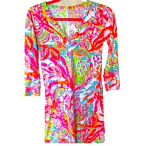 Lilly Pulitzer scuba to Cuba dress XS